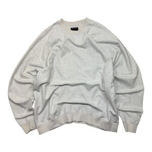 Y-3 Adidas Yohji Yamamoto Crewneck Sweatshirt Mens XL Light Grey Heather 2024